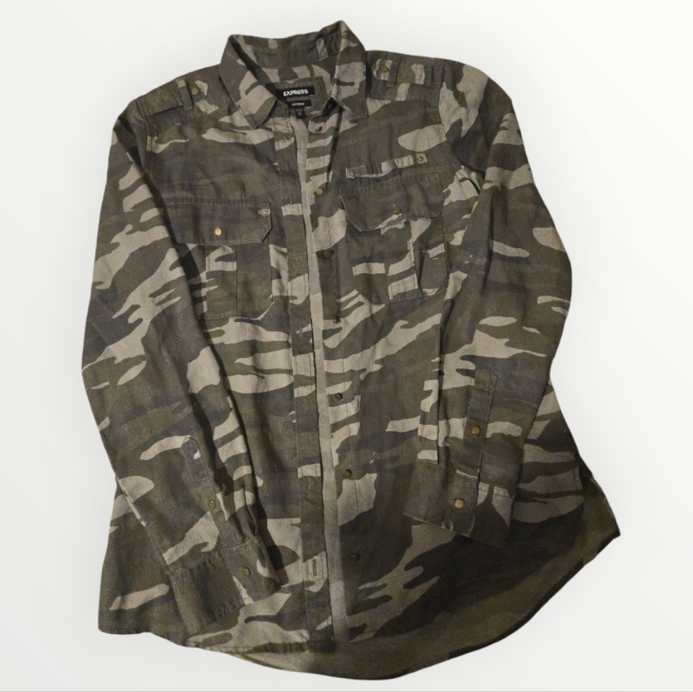 Camouflage Button Down Shirt